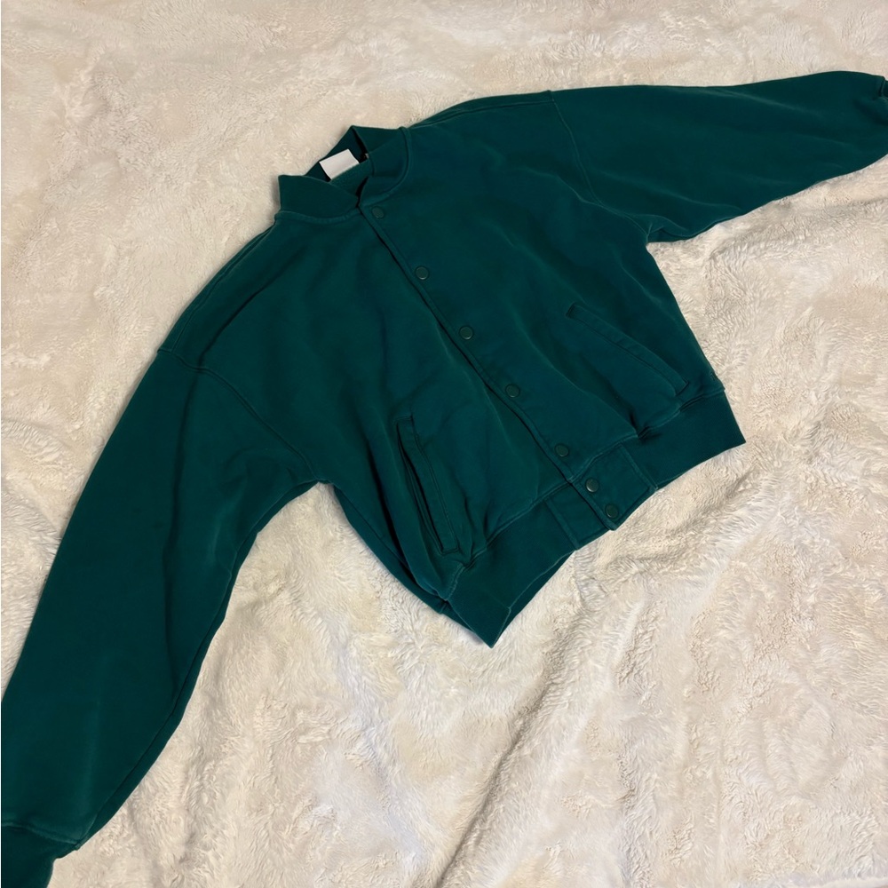 Aritzia Green Emerald Green Bomber Jacket